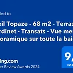 Soleil Topaze - 68 M2 - Terrasse - Jardinet - Transats - Vue Mer Panoramique Sur Toute La Baie