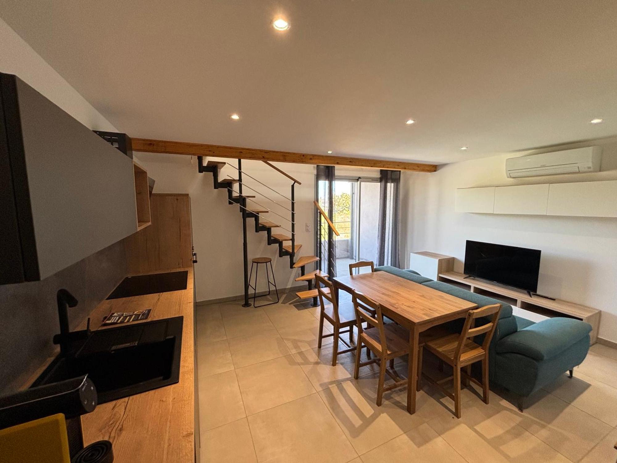 Apartment La Marana - 1 Minute Des Plages - Proche Bastia Aeroport - T2 Entierement Neuf Avec Cuisine Equipee