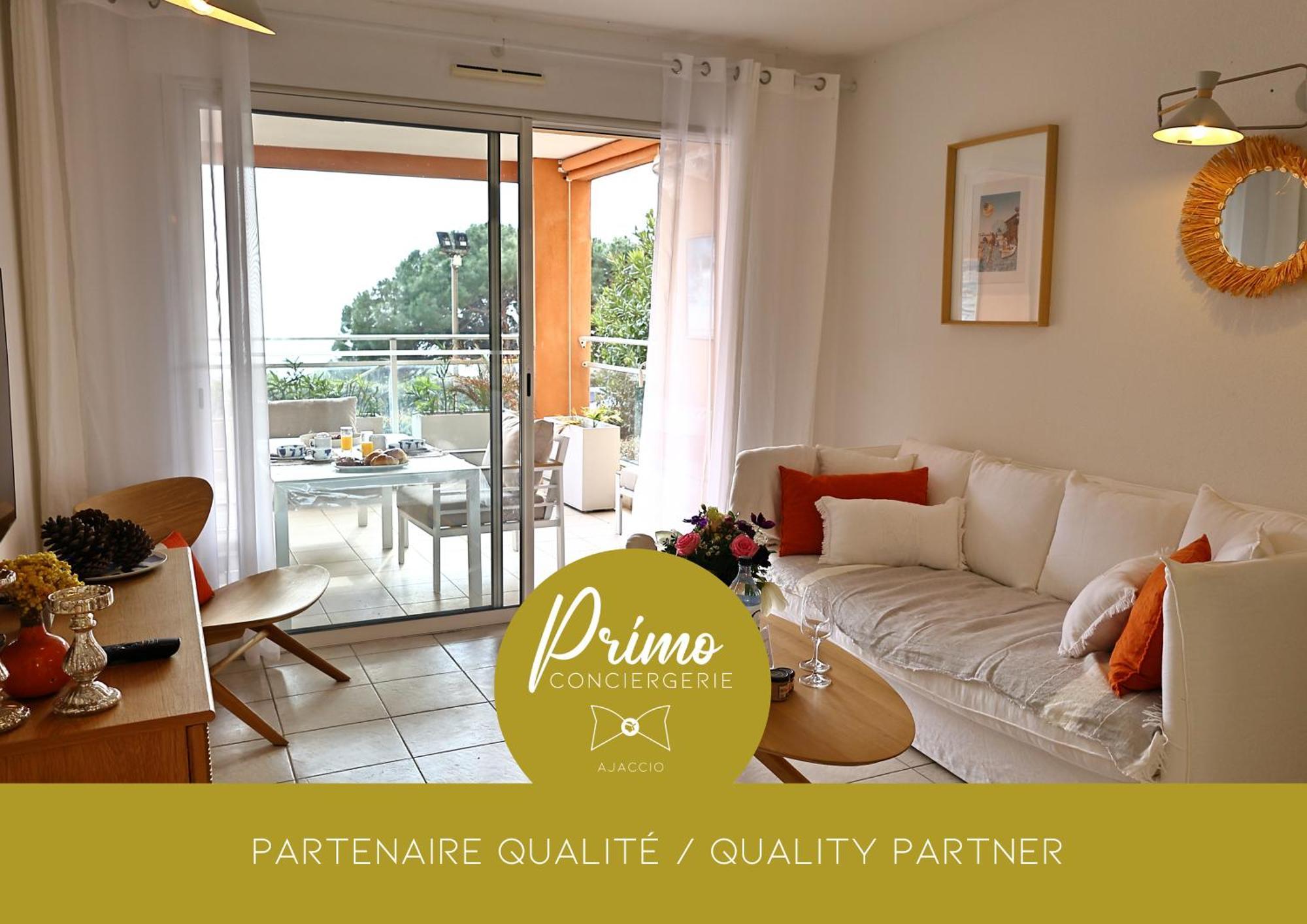T2 Harmonie - Elegance, Vue Mer, Piscine & Apartament Ajaccio (Corsica)